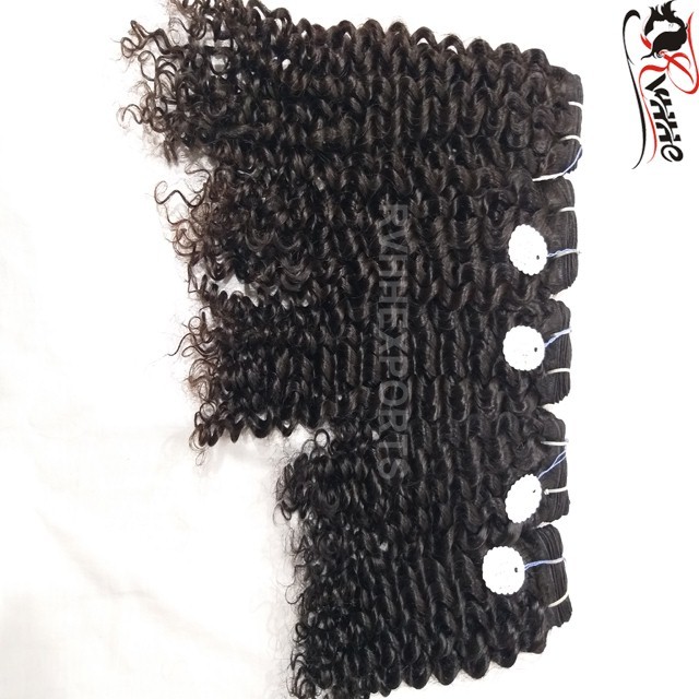 Weaving Deep Curly Unprocessed Natural Indian Virgin Human Hair