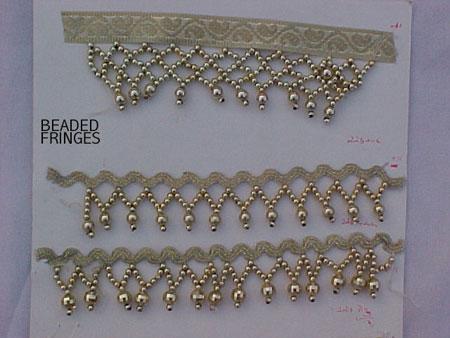 स्टाइलिश बीडेड फ्रिंजेस