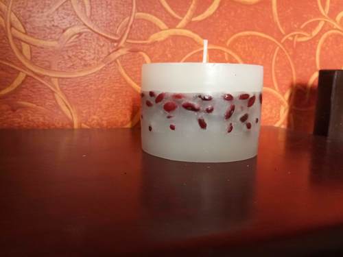 Wax Candle - Paraffin Wax, Up to 3 Inch, Various Colors | Handmade Pillar Shape, Cotton Wick, Smoke-Free Fragrance for Home Decoration