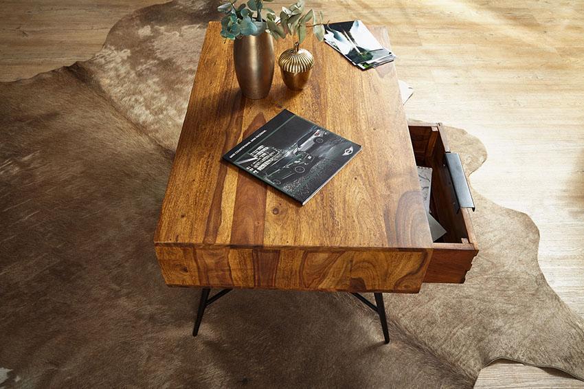 Avi Art And Crafts Wooden Center Coffee Table With Drawer Impresso