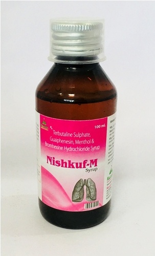 TERBUTALINE SULPHATE+GUAIPHENESIN+BROMHEXINE HYDROCHLORIDE & MENTHOL SYRUP