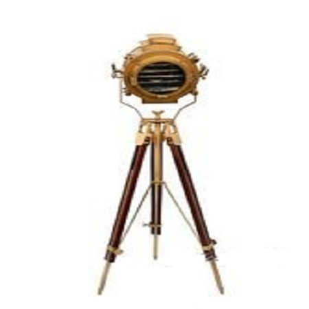 Spot Light Hand Made Antique Floor Searchlight-antique Tripod Floor
