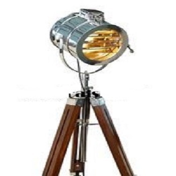 Spot Light Hand Made Antique Floor Searchlight-antique Tripod Floor