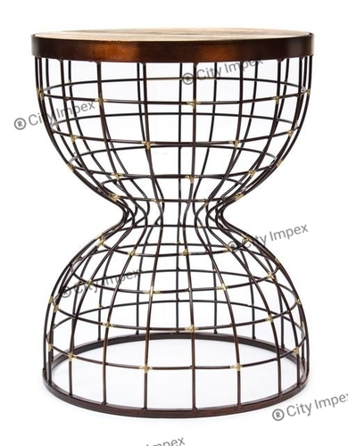 हस्तनिर्मित डमरू कैफे टेबल