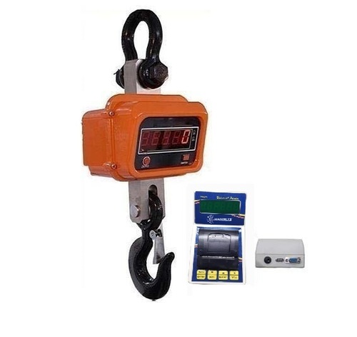 Crane Scale With Wireless Printer Indicator Usb Pen Drive Rs232 - 15 Ton X 5 Kg - Accuracy: 50000 Gm
