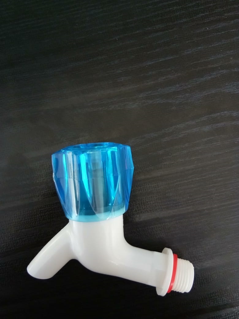 Pvc Bib Cock - 1/2 Inch Oval Shape | Water Connection, Made From Quality Pp And Pvc For Enhanced Finish