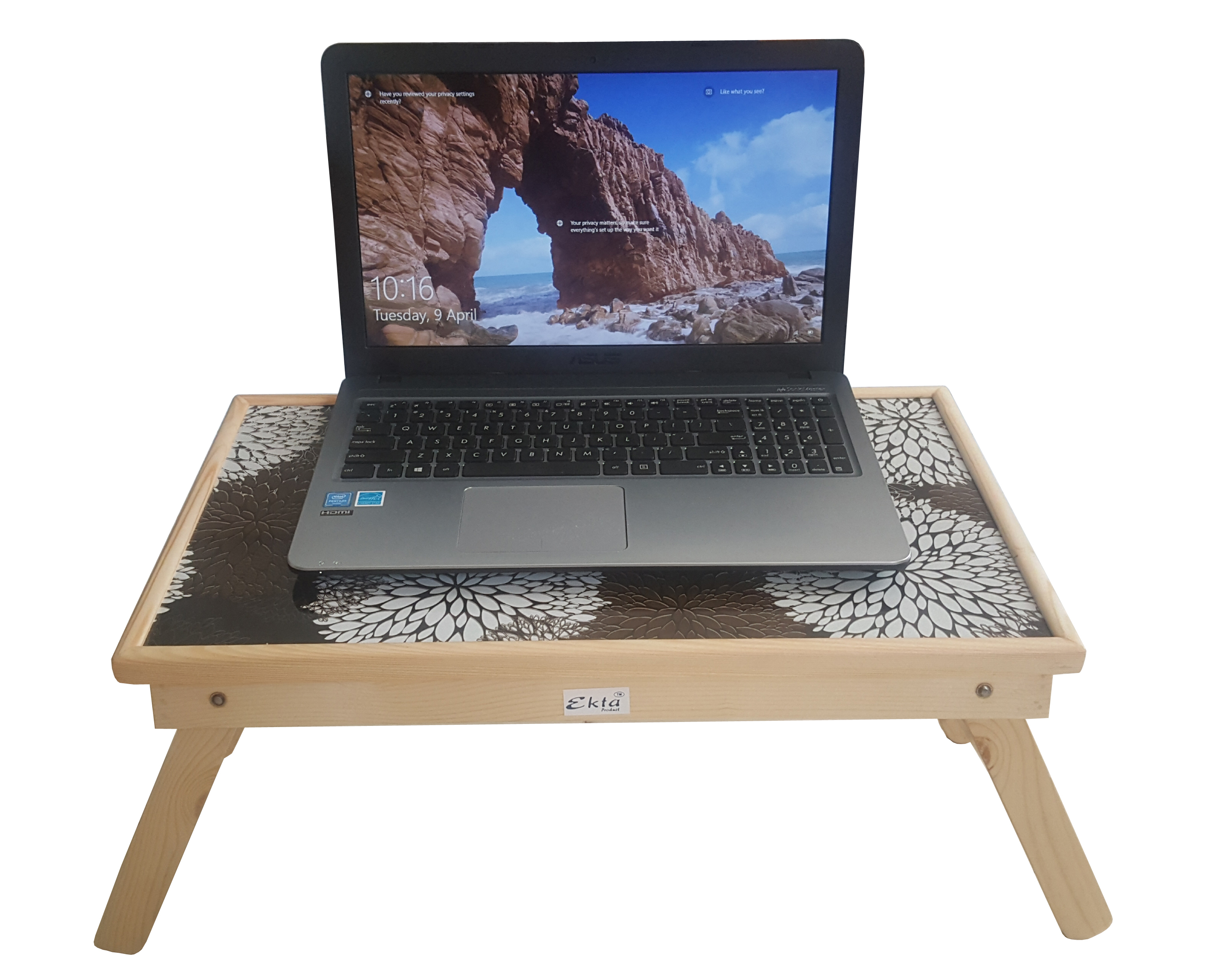 Children's Multipurpose Study Table - Wooden Material, 30x18x11 Inches | No Assembly Required, Aesthetic Design, Tiltable Tabletop