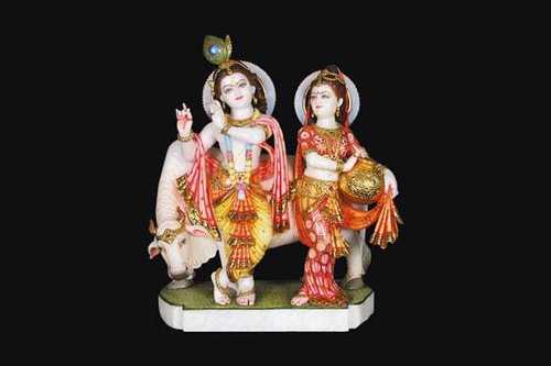 Marble Radhe Krishna Statue