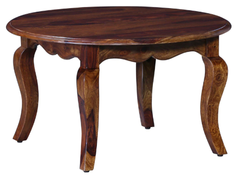 Avi Art And Crafts Solid Wood Center Coffee Table Roundwell