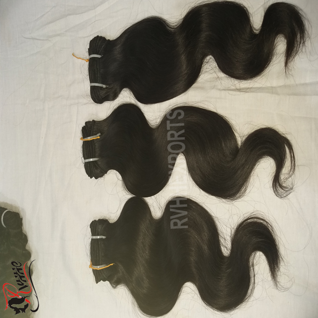 Weaving Wholesale Natural Raw Indian Temple Hair Cuticle Aligned