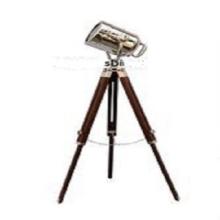 Spot Light Floor Standing Brass Griffith Astro Double Barrel Telescope