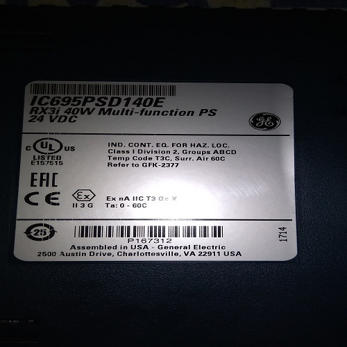 Ge Fanuc Plc Cpu Ic695psd140e