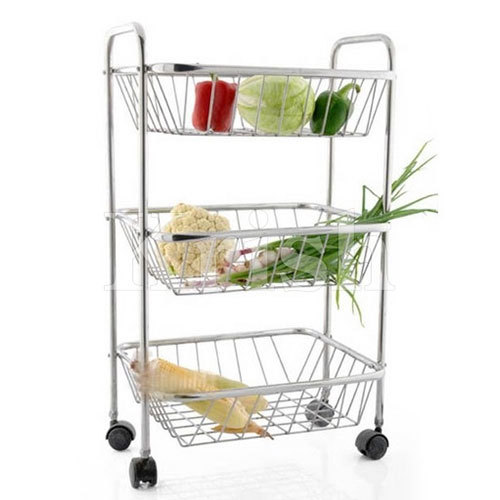 3 Tier Rectangular Trolley - Application: Home And Hotel