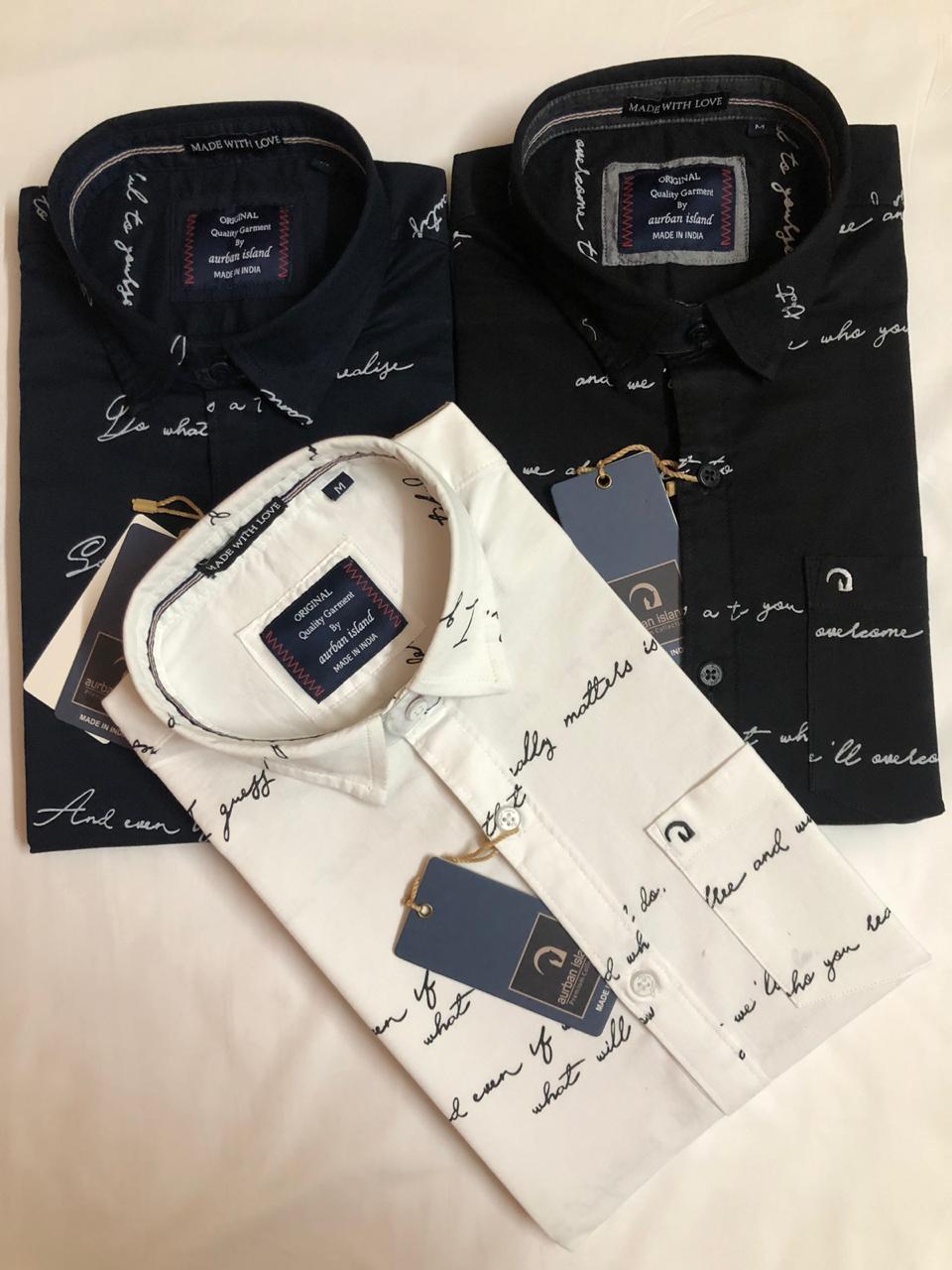 Printed Shirt - Cotton, Sizes M, L, Xl, Colors: 11 Variants, Classic Collar, Full Sleeves, Designed For Men, Rainy Season Wear