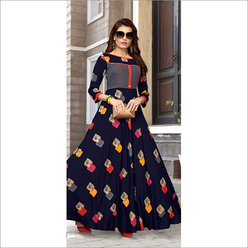 कॉटन लॉन्ग कुर्ती