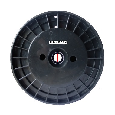 Plastic Bobbin With Flange - Industrial Grade, Black Color For Copper, Brass Wire, And Thread Use