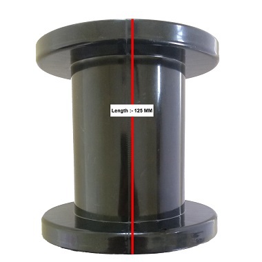 Plastic Bobbin With Flange - Industrial Grade, Black Color For Copper, Brass Wire, And Thread Use