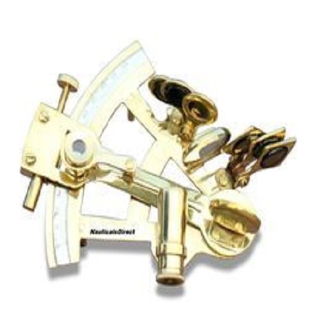 Brass Old Sextant