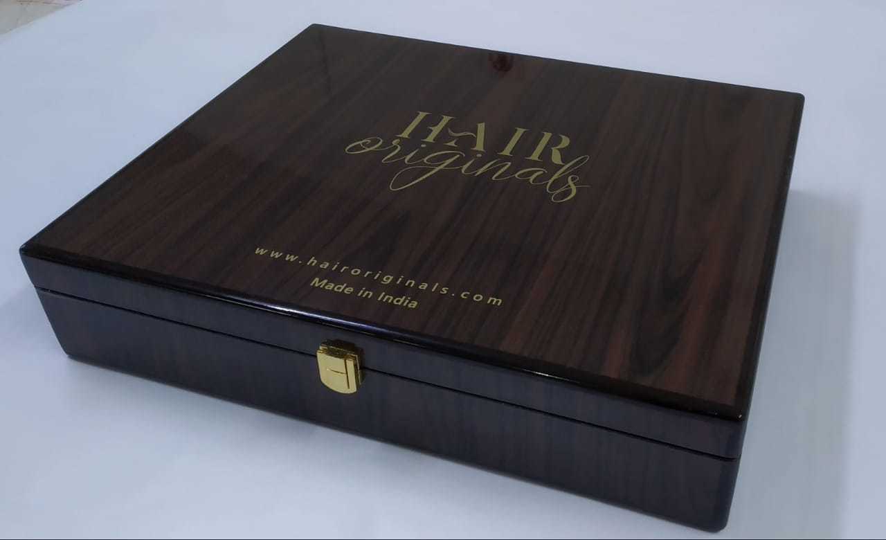 Wooden Box - Premium Quality Wood, Customized Size, Glossy Lamination | Industrial Gift Use, Silkscreen Printing