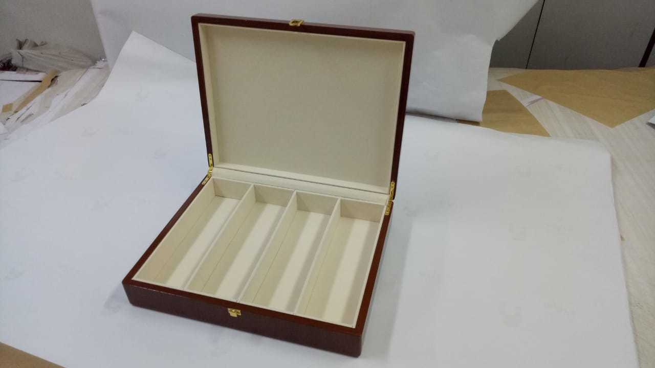 Wooden Box - Premium Quality Wood, Customized Size, Glossy Lamination | Industrial Gift Use, Silkscreen Printing