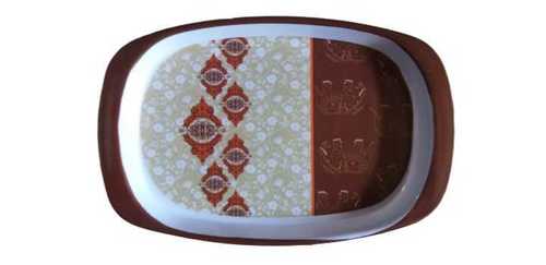 Melamine Tray - Durable Melamine, Available in Various Sizes , Floral Printed Design in Multicolor