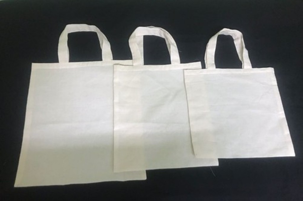 Cloth Bag - Cloth, 42" To 58" Inch, Off White | Bleached, Tear-resistant, Washable, All Purpose, Plain Style, 75-100 Gsm