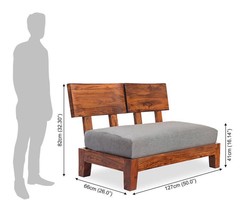 Avi Art And Crafts Solid Wood Sofa Set Bluger