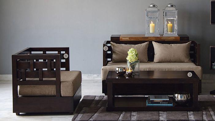 Avi Art And Crafts Solid Wood Sofa Chiseler