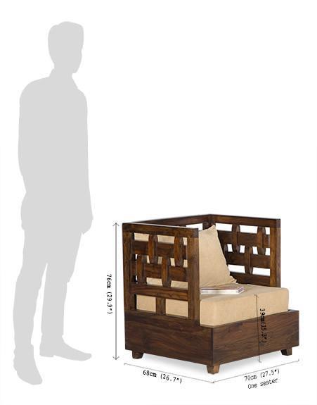 Avi Art And Crafts Solid Wood Sofa Chiseler