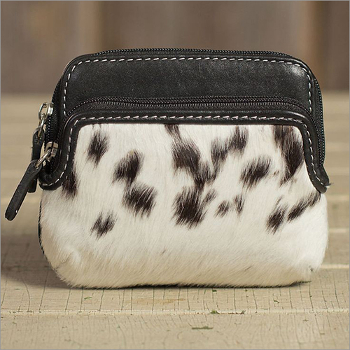 Leather Purse - 4x3x1 Inches | Black Leather Coin Purse with Zipper Closure, Lightweight at 0.2 lbs, Small Capacity