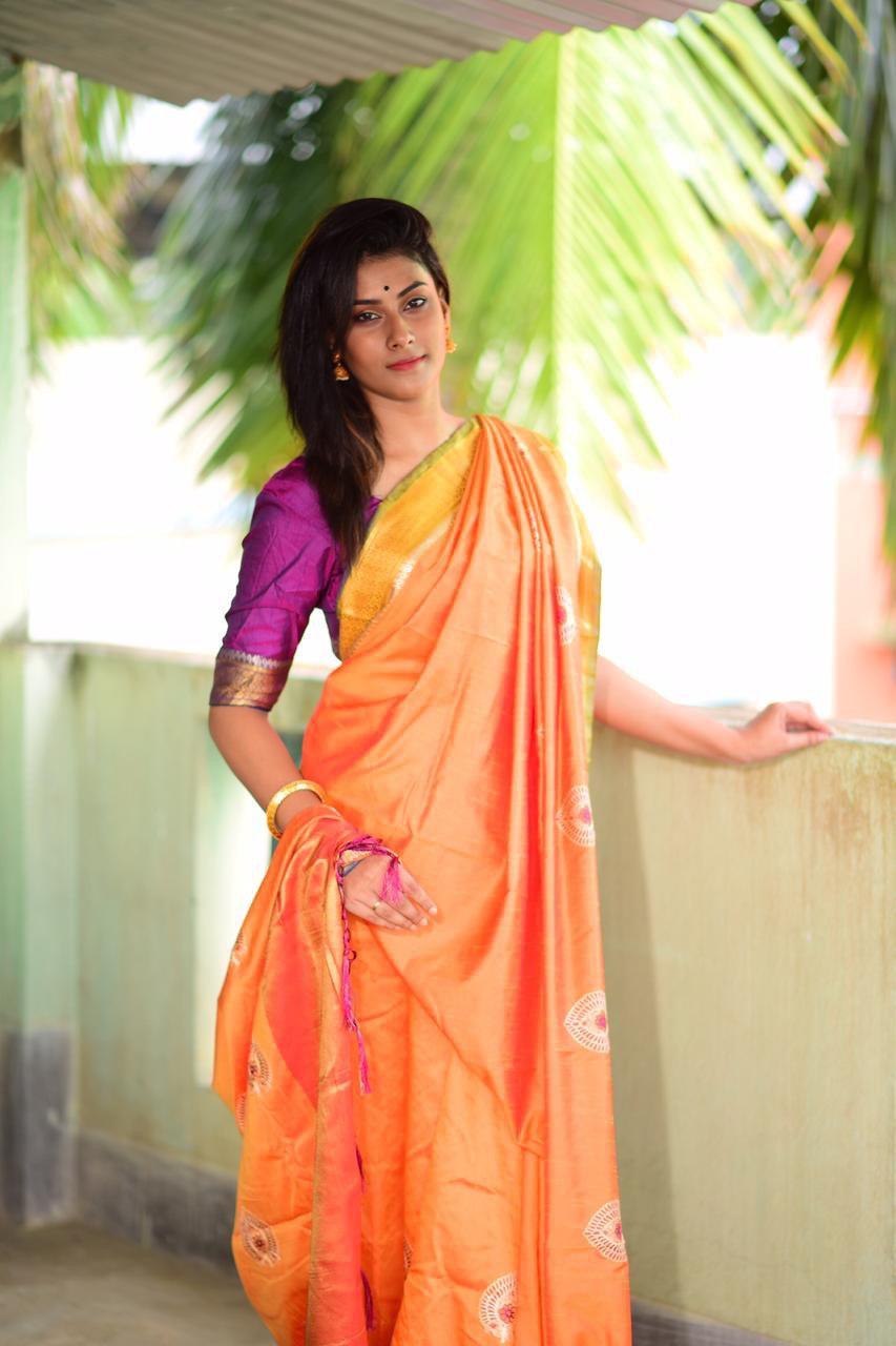 Multy Desinger Raw Silk Sarees