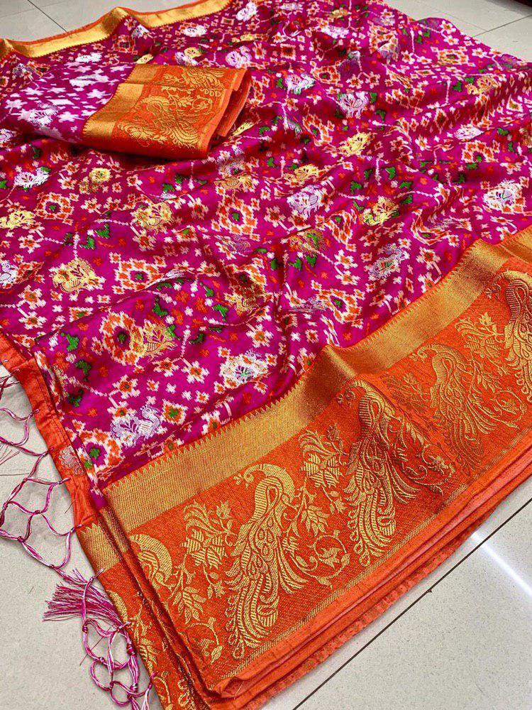 Multy New Raw Silk Saree