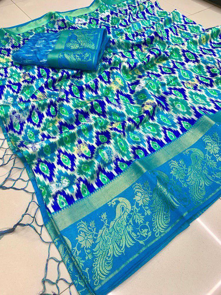 Multy New Raw Silk Saree