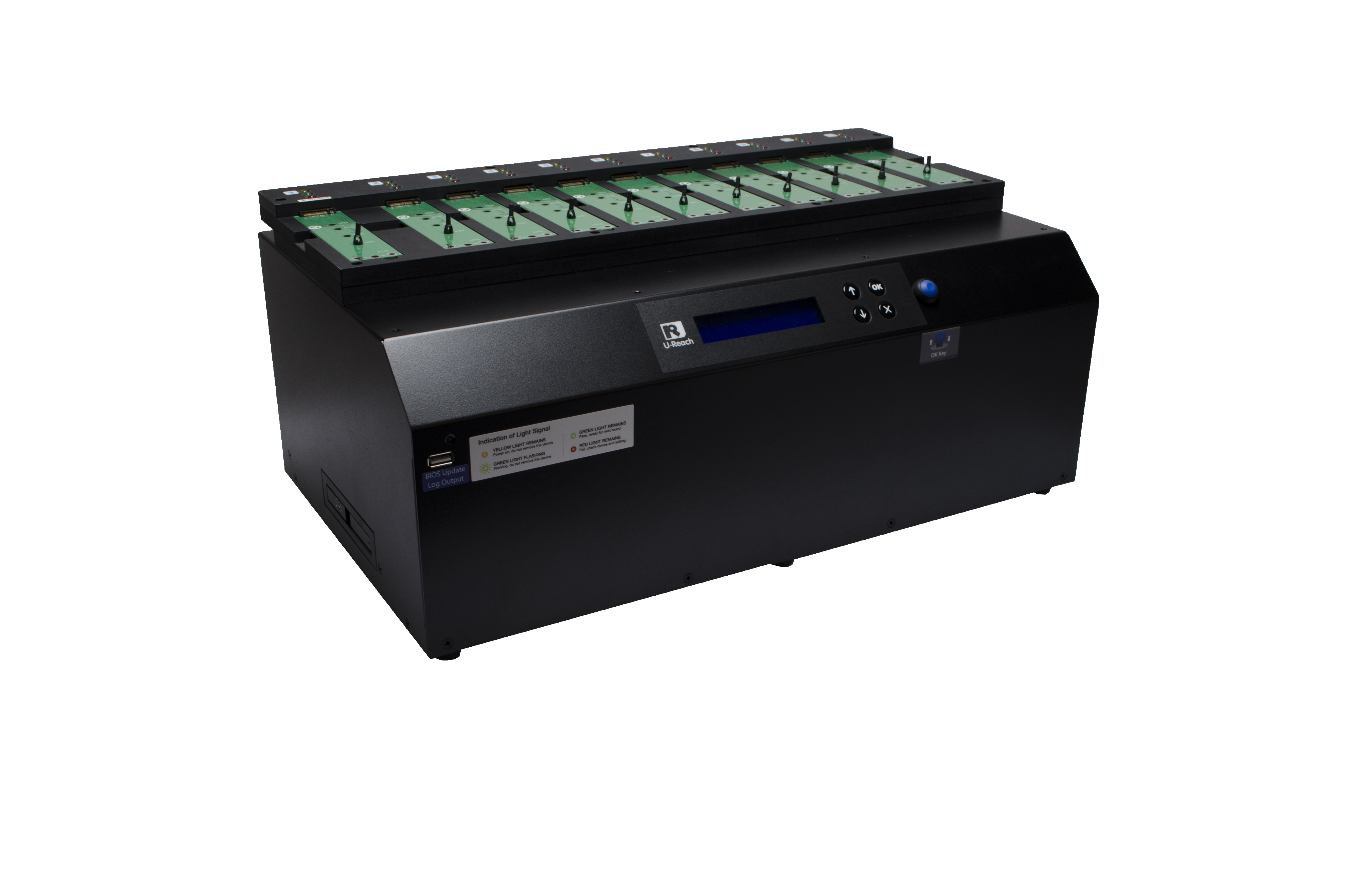 1-10 Pcie Ssd (M2/u2) Duplicator And Sanitizer-pe1100