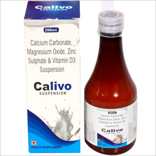 Liquid Calcium Carbonate Magnesium Oxide Zinc Sulphate And Vitamin D3 Suspension