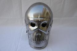 Black & Silver Or Stainless Steel Armor Knight Spec Helmet