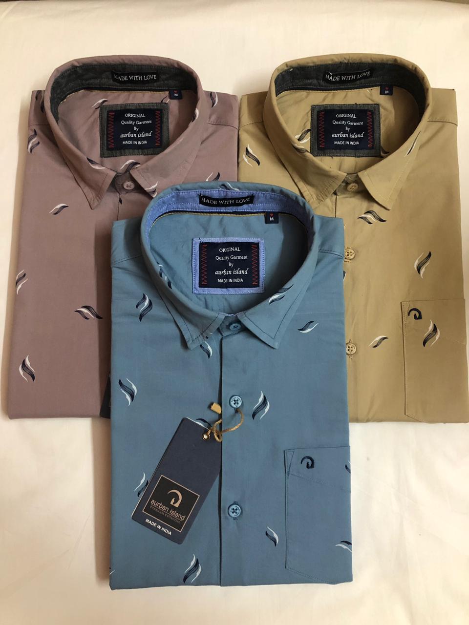 Printed Shirt - Cotton Fabric Sizes M/l/xl Multi Color Design | Classic Collar Full Sleeves Perfect For Rainy Season Ideal For Ages 18+
