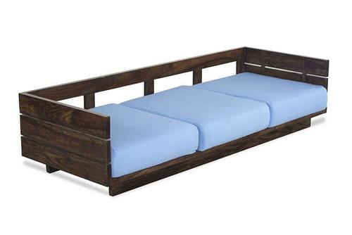 Solid Wood Sofa Set Azure No Assembly Required