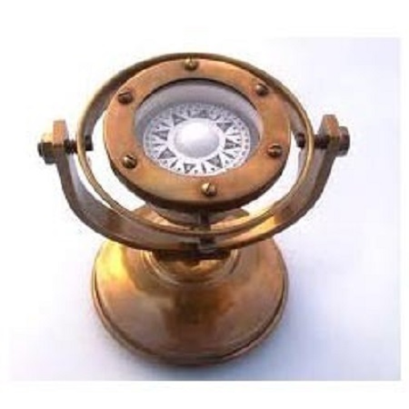 Golden Full Brass Binocular With Leather Belt Vintage Style Collect