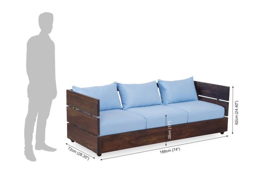 Avi Art And Crafts Solid Wood Sofa Set Salver