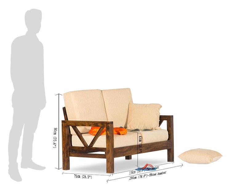 Avi Art And Crafts Solid Wood Sofa Set Kindle