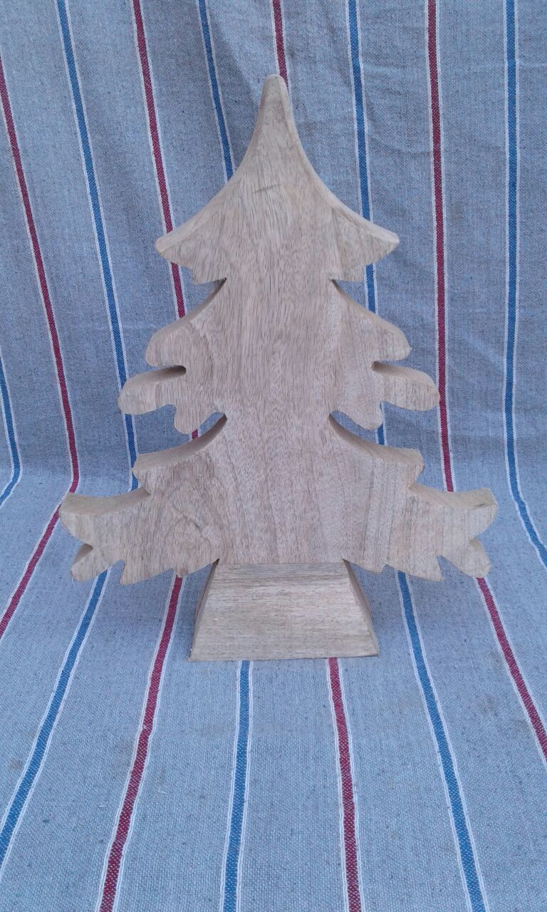 Burnt Finish Wooden Christmas Tree