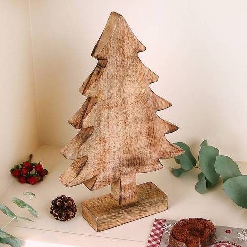 Burnt Finish Wooden Christmas Tree