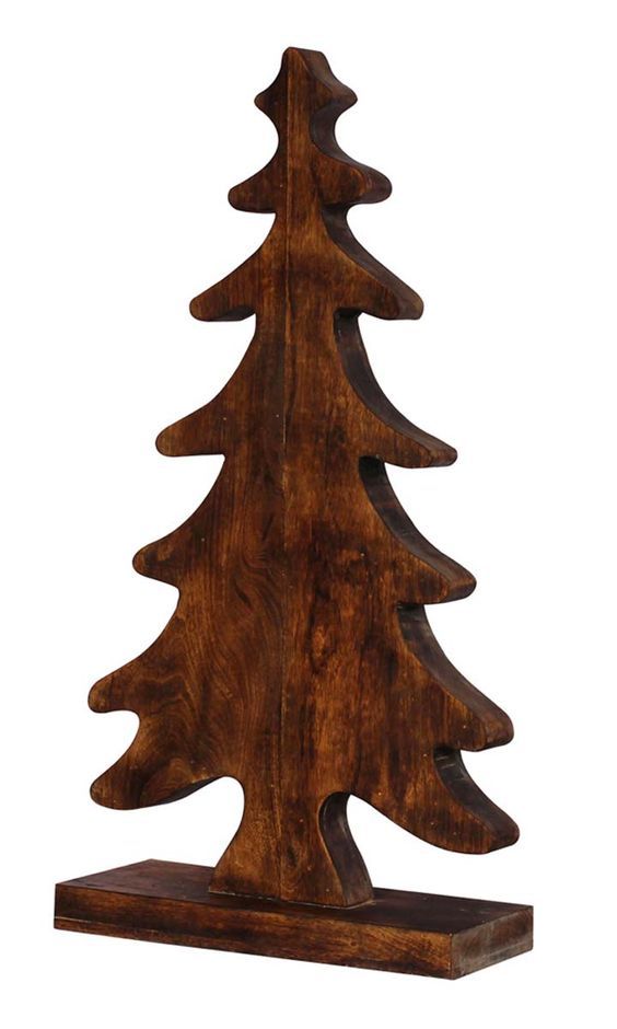 Burnt Finish Wooden Christmas Tree