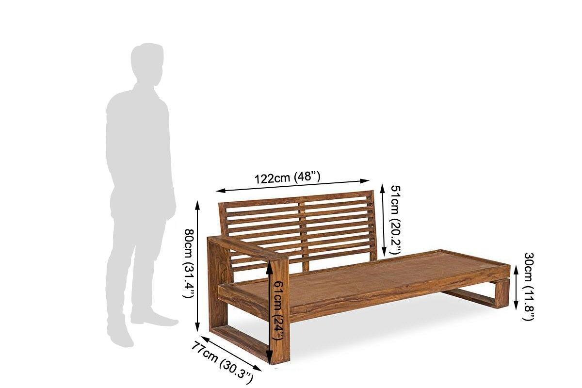 Avi Art And Crafts Solid Wood Modular Sofa