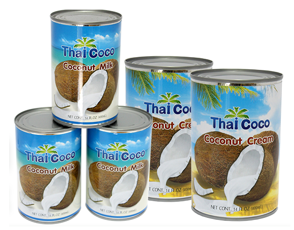 Coconut Milk / Cream (Thai Coco) Packaging: Can (Tinned)