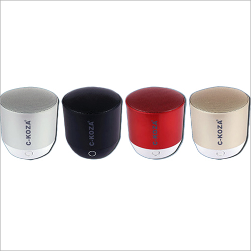Portable Bluetooth Speaker - Plastic Build, 7.5x7.5x7.5 cm , 1000 mAh Battery, Bluetooth 5.0, >80dB Signal-to-Noise Ratio, Water Resistant