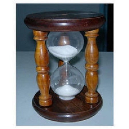 Black & Glass Sand Timer