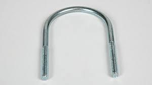 Stainless Steel U Clamp - 3 Inches Length, 1.5 Inches Width, 1/2 Inch Thread Size | Zinc Plated, Durable And Corrosion Resistant Fastening Solution