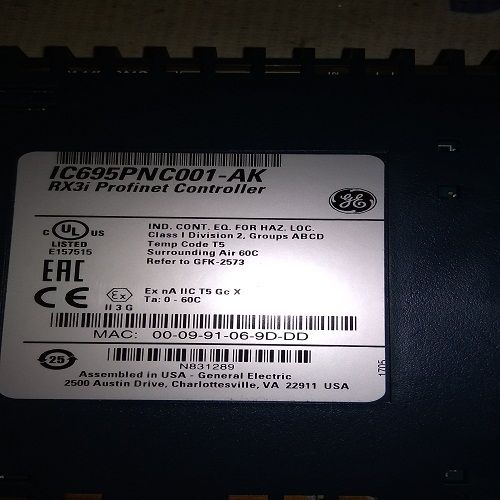 Ge Fanuc Plc Module Ic695pnc001-ak